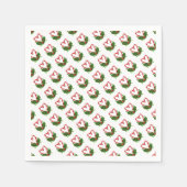 Candy Cane Hearts Festlicher Urlaub Weihnachten Li Serviette (Vorderseite)