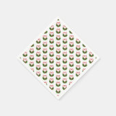 Candy Cane Hearts Festlicher Urlaub Weihnachten Li Serviette (Ecke)