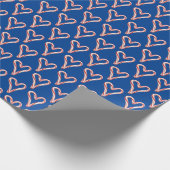 Candy Cane Hearts Geschenkpapier (Ecke)