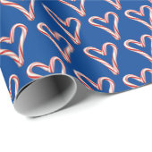 Candy Cane Hearts Geschenkpapier (Rolleneckpunkt)