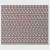 Candy Cane Hearts Geschenkpapier (Flach)
