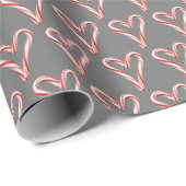 Candy Cane Hearts Geschenkpapier (Rolleneckpunkt)