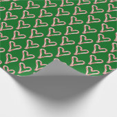 Candy Cane Hearts Geschenkpapier (Ecke)