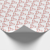 Candy Cane Hearts Geschenkpapier (Ecke)
