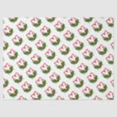 Candy Cane Hearts Happy Holidays Frohe Weihnachten Seidenpapier (Vorderseite)