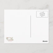 Candy Cane Hearts Postcard Postkarte (Rückseite)