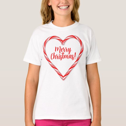 Candy Cane Hearts T-Shirt (Vorderseite)