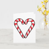 Candy Cane Herbst Weihnachten Niedlicher Urlaub Ro Karte (Gelbe Blume)