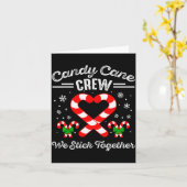 Candy Cane Herz Crew Wir halten zusammen passende  Karte (Gelbe Blume)