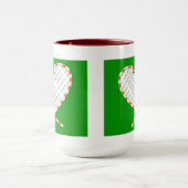 Candy Cane Herz Ihr Foto Tasse (Zentrum)