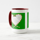 Candy Cane Herz Ihr Foto Tasse (Vorderseite Links)