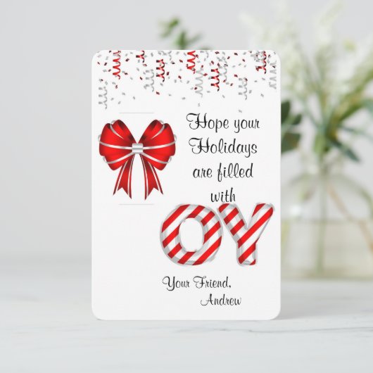 Candy Cane Holder Geschenkmarken für Kinder Einladung (Stehend Vorderseite)