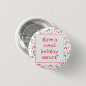 Candy Cane Holiday Button (Vorne & Hinten)