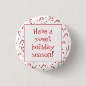 Candy Cane Holiday Button (Vorderseite)