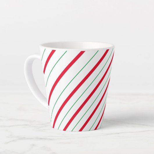 Candy Cane Holiday Latte Tasse (Linke Ecke)