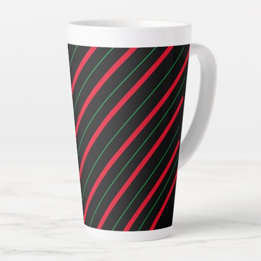 Candy Cane Holiday Latte Tasse (Rechte Ecke)