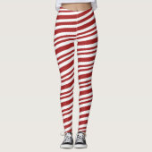 Candy Cane Holiday Leggings (Vorderseite)