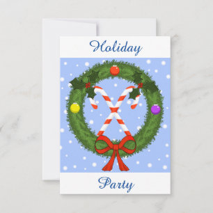 Candy Cane Holiday Party Einladung (individuell ei