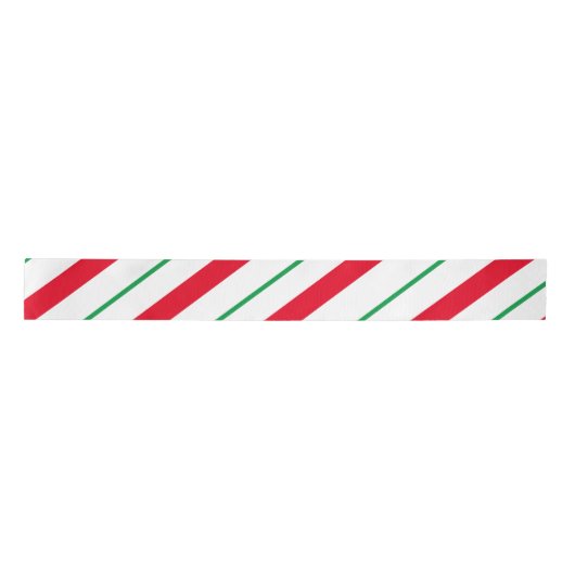 Candy Cane Holiday Satin Ribbon Satinband (Vorderseite)