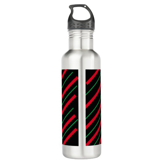 Candy Cane Holiday Stainless Steel Water Flasche Edelstahlflasche (Rückseite)