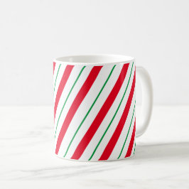 Candy Cane Holiday Tasse