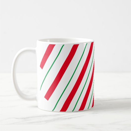 Candy Cane Holiday Tasse (Links)