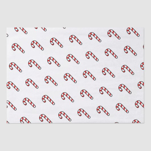Candy Cane Holiday Tissue Paper Seidenpapier (Vorderseite)