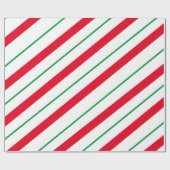 Candy Cane Holiday Wrapping Paper Geschenkpapier (Flach)