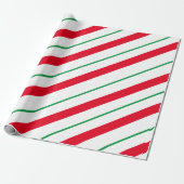 Candy Cane Holiday Wrapping Paper Geschenkpapier (Ungerollt)