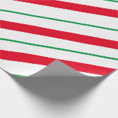 Candy Cane Holiday Wrapping Paper Geschenkpapier (Ecke)