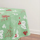 Candy Cane Holly | Green Red Christmas Tableclout Tischdecke (Beispiel)