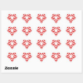 Candy Cane hört Stickers (Blatt)