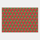 Candy Cane hört Weihnachtskekse Weihnachtsbaum Geschenkpapier Set (Vorderseite 3)