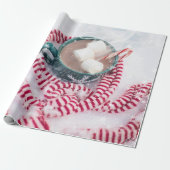 Candy Cane & Hot Chocolate Weihnachtswrapping Papa Geschenkpapier (Ungerollt)