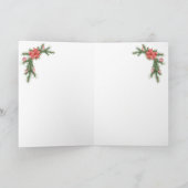 Candy Cane House Daughter Weihnachtskarte Feiertagskarte (Innenseite)