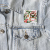 Candy Cane House, Lebkuchen Mann, Poinsettia Button (Beispiel)