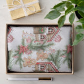 Candy Cane House, Lebkuchen Mann, Poinsettia Seidenpapier (Geschenk)