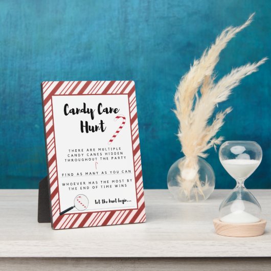 Candy Cane Hunt Game Plaque Fotoplatte (Seite)