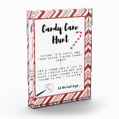Candy Cane Hunt Sign Fotoblock (Links)