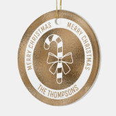 Candy Cane - Imitate Golden Foil Look (nicht echte Keramik Ornament (Links)