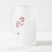 Candy Cane Joy Mattglas Bierglas (Vorderseite Links)