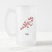 Candy Cane Joy Mattglas Bierglas (Links)