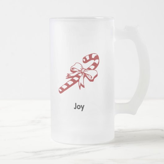 Candy Cane Joy Mattglas Bierglas (Rechts)