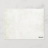 Candy Cane Kartenhalter Postkarte (Rückseite)