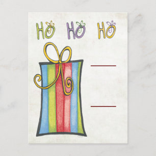 Candy Cane Kartenhalter Postkarte