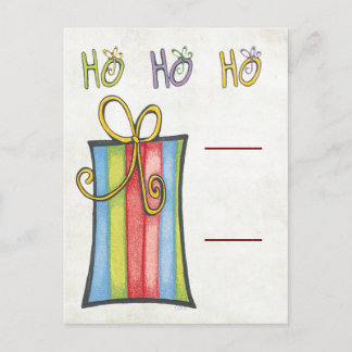 Candy Cane Kartenhalter Postkarte