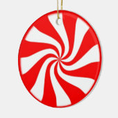 Candy Cane Keramik Ornament (Links)