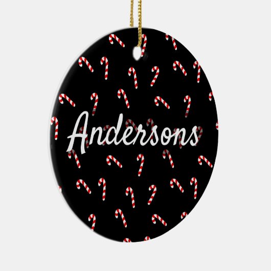 Candy Cane Keramik Ornament (Rechts)