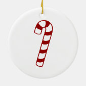 Candy Cane Keramikornament (Hinten)