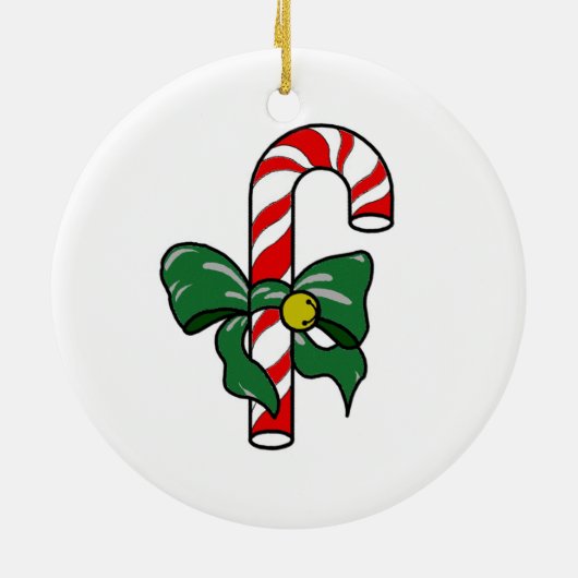 Candy Cane Keramikornament (Hinten)